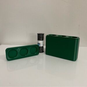 120mm Film holder / storage container - 3D Printed Dark Green. Film Not included